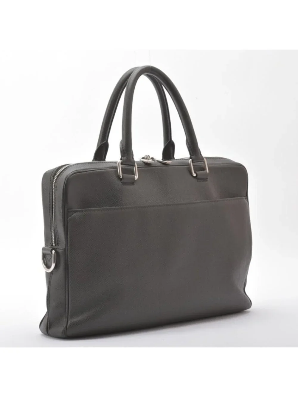 Louis Vuitton Porte Documents Briefcase PDB Taiga Leather Black